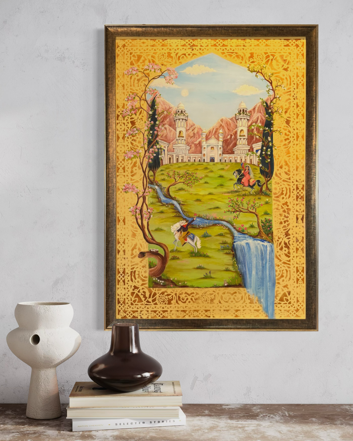 Original Princess meets Cowboy Painting